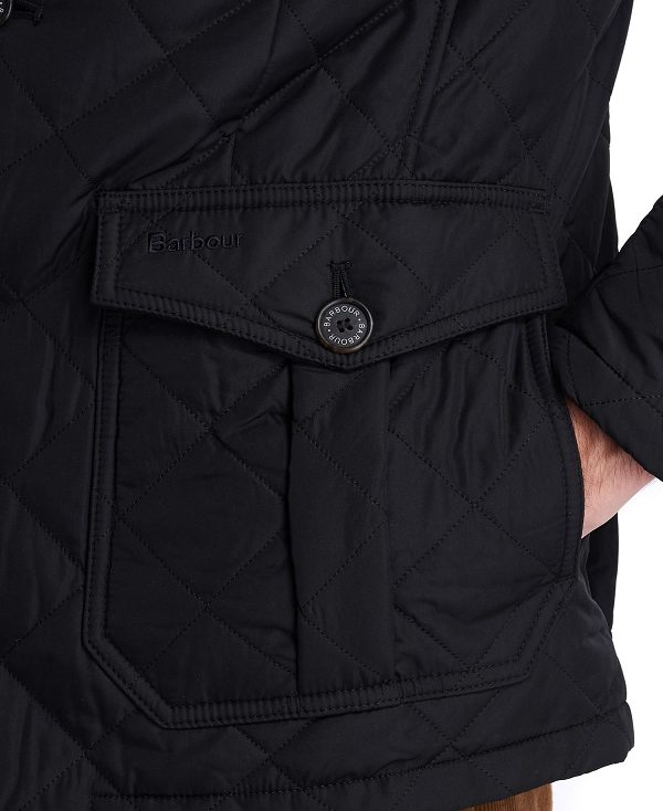 Barbour Lutz Quilted Jacket Black | BABO87356