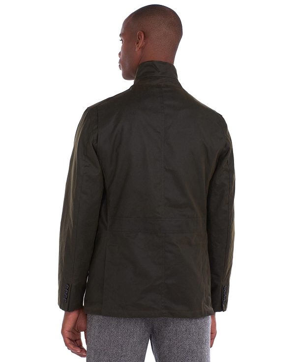 Barbour Lutz Wax Jacket Olive | BABO87237