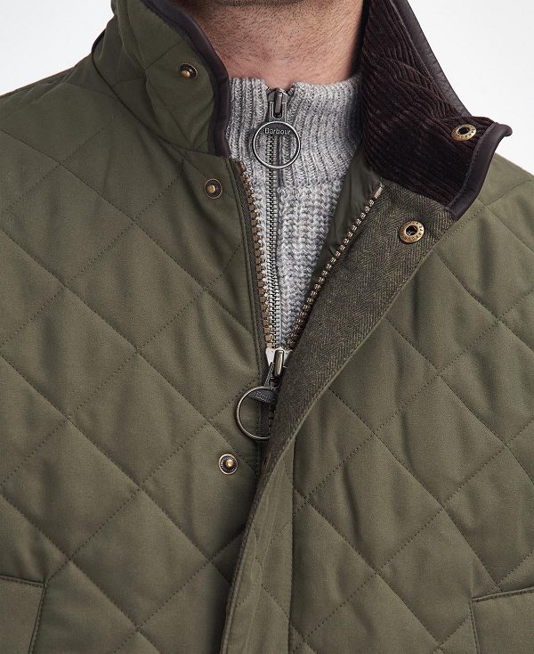 Barbour Lydford Quilted Jacket Army Green | BABO87396