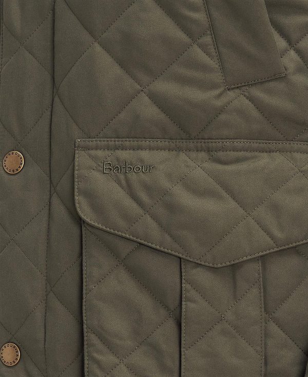 Barbour Lydford Quilted Jacket Army Green | BABO87396