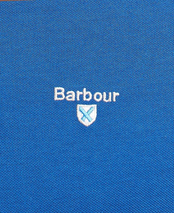 Barbour Lynton Polo Shirt Monaco Blue | BABO88026