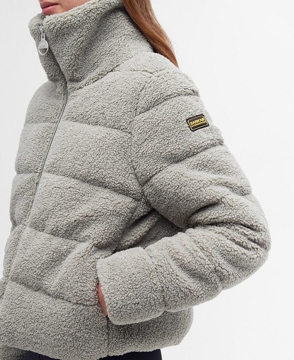 Barbour Maguire Fleece Quilted Jacket Urban Grey | BABO89268