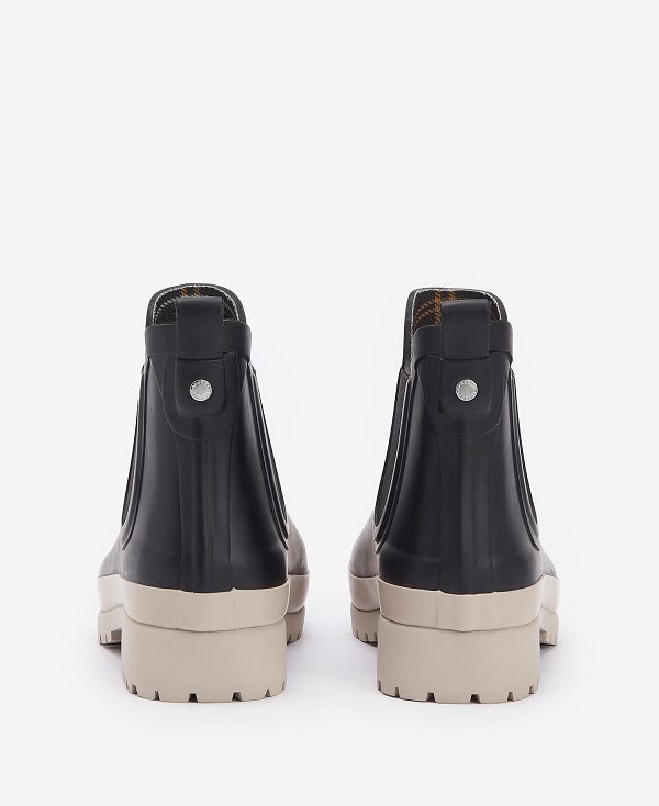 Barbour Mallow Wellingtons Black/White Pepper | BABO89945