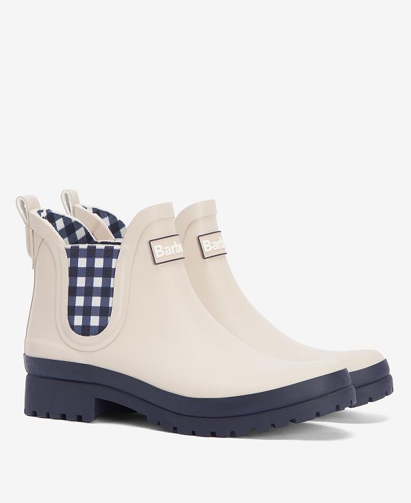 Barbour Mallow Wellingtons Salt/Navy Check | BABO89932