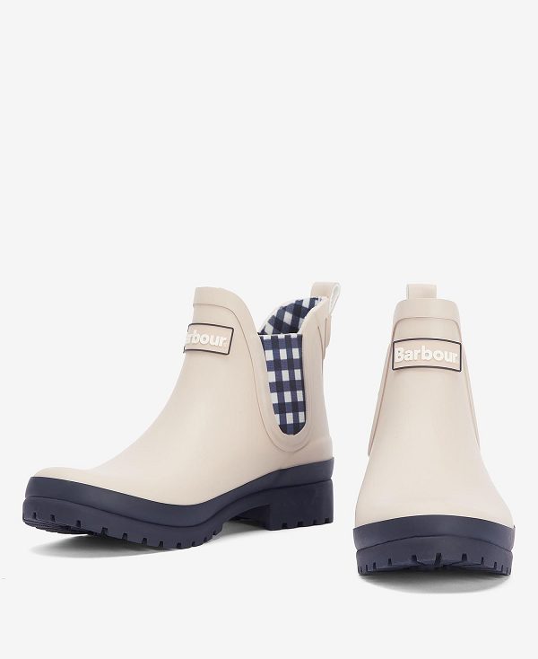 Barbour Mallow Wellingtons Salt/Navy Check | BABO89932