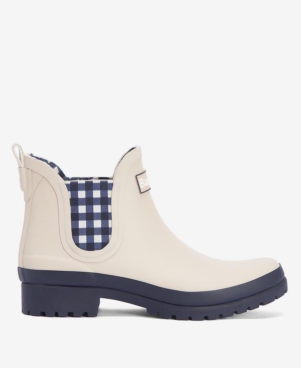 Barbour Mallow Wellingtons Salt/Navy Check | BABO89932