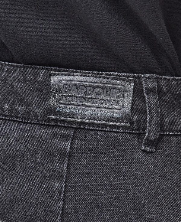 Barbour Maria Tapered Cargo Jeans Washed Black | BABO89842