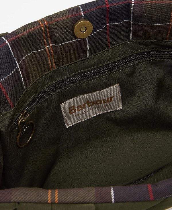 Barbour Mariah Quilted Mini Tote Bag Olive | BABO89987