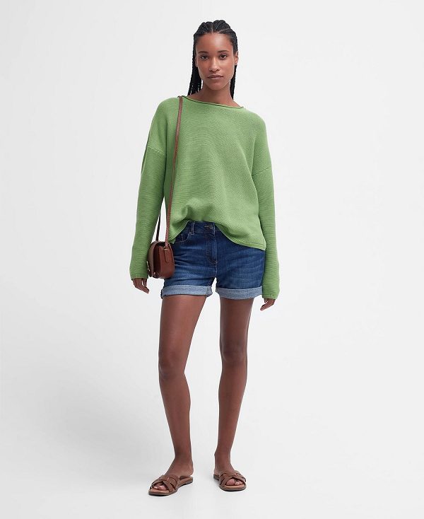 Barbour Marine Knitted Jumper Green | BABO89687