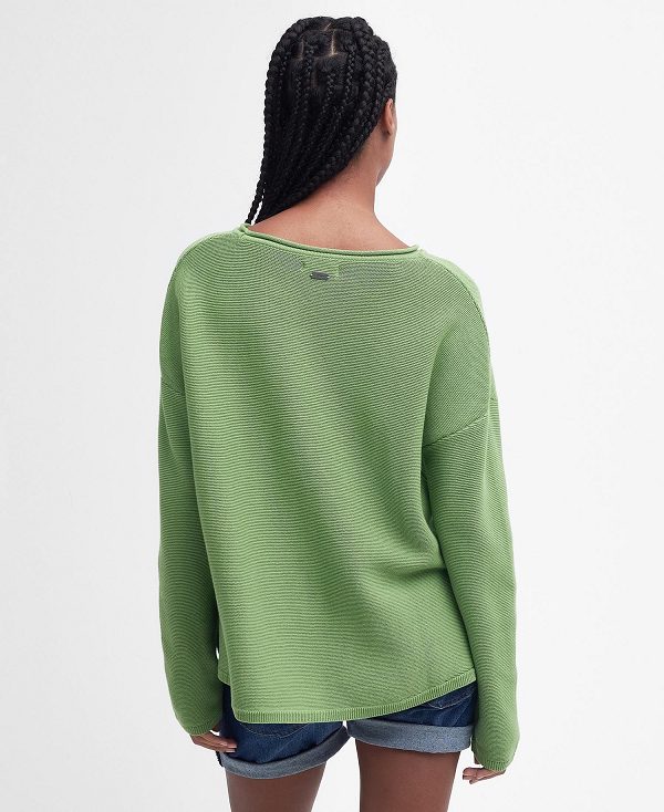 Barbour Marine Knitted Jumper Green | BABO89687