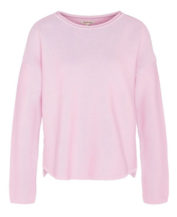 Barbour Marine Knitted Jumper Mallow Pink | BABO89683