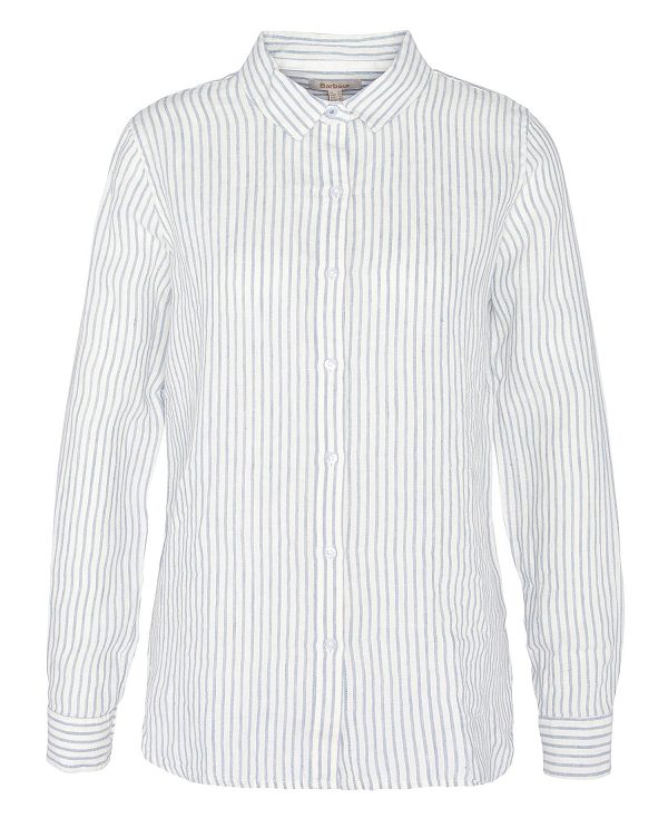 Barbour Marine Relaxed Long-sleeved Shirt Blue | BABO89482