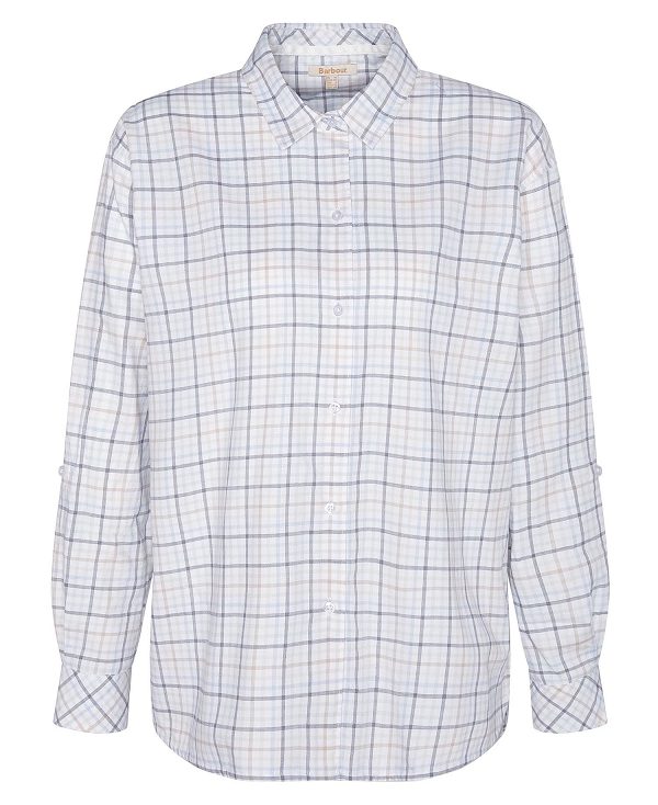 Barbour Mariner Check Relaxed Long-sleeved Shirt Multi Check | BABO89492