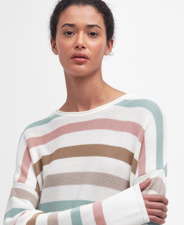 Barbour Mariner Striped Crew Neck Jumper Multi | BABO89695