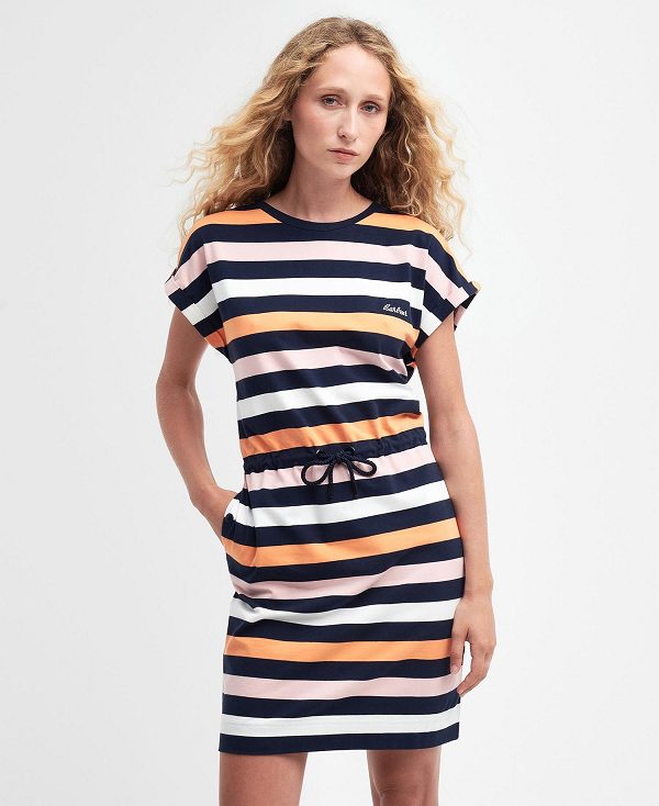 Barbour Marloes Striped T-shirt Dress Multi | BABO89594