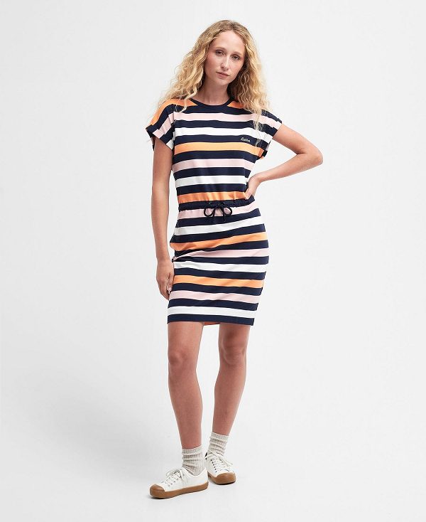 Barbour Marloes Striped T-shirt Dress Multi | BABO89594