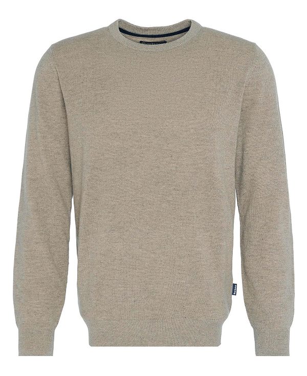 Barbour Marlow Crew Neck Jumper Beige | BABO88691