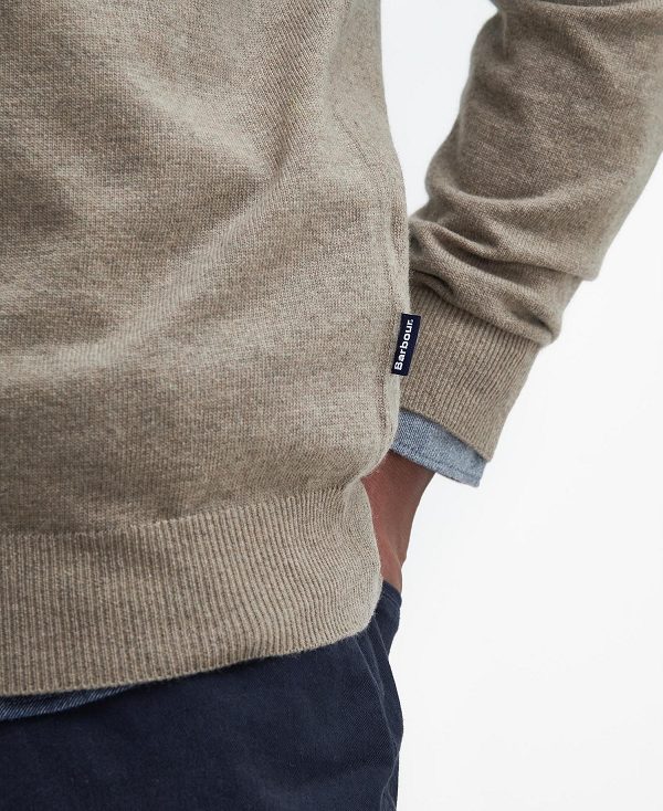 Barbour Marlow Crew Neck Jumper Beige | BABO88691