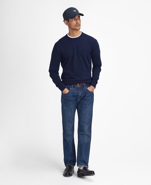 Barbour Marlow Crew Neck Jumper Navy | BABO88678