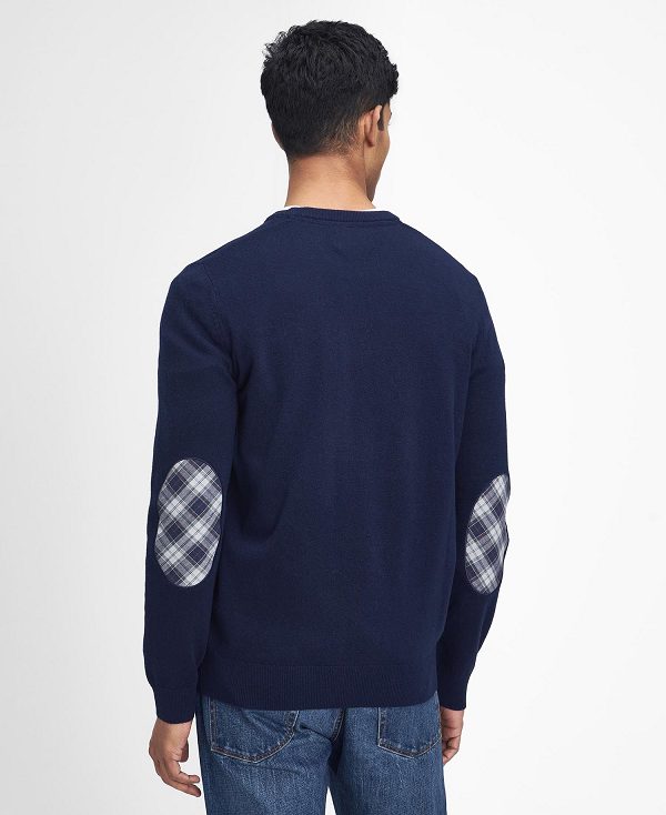 Barbour Marlow Crew Neck Jumper Navy | BABO88678