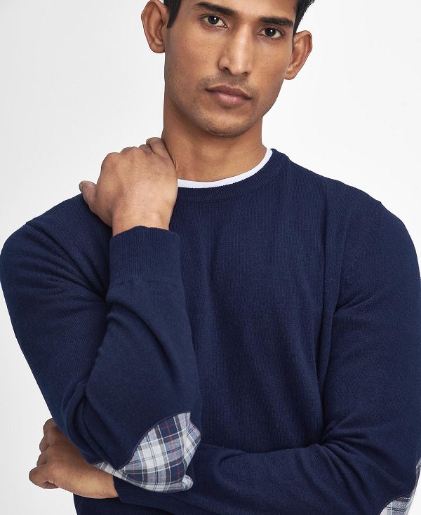 Barbour Marlow Crew Neck Jumper Navy | BABO88678