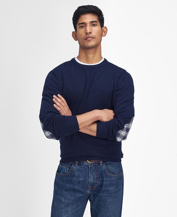 Barbour Marlow Crew Neck Jumper Navy | BABO88678