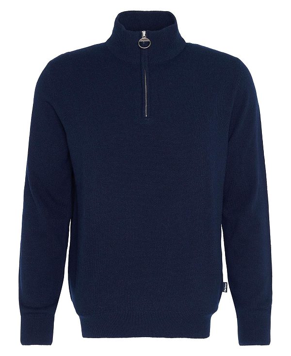 Barbour Marlow Half-zip Jumper Navy | BABO88672