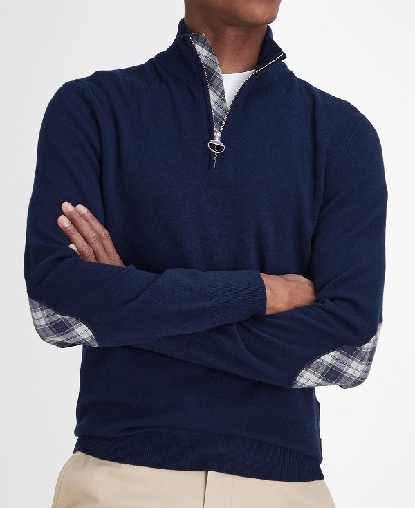 Barbour Marlow Half-zip Jumper Navy | BABO88672