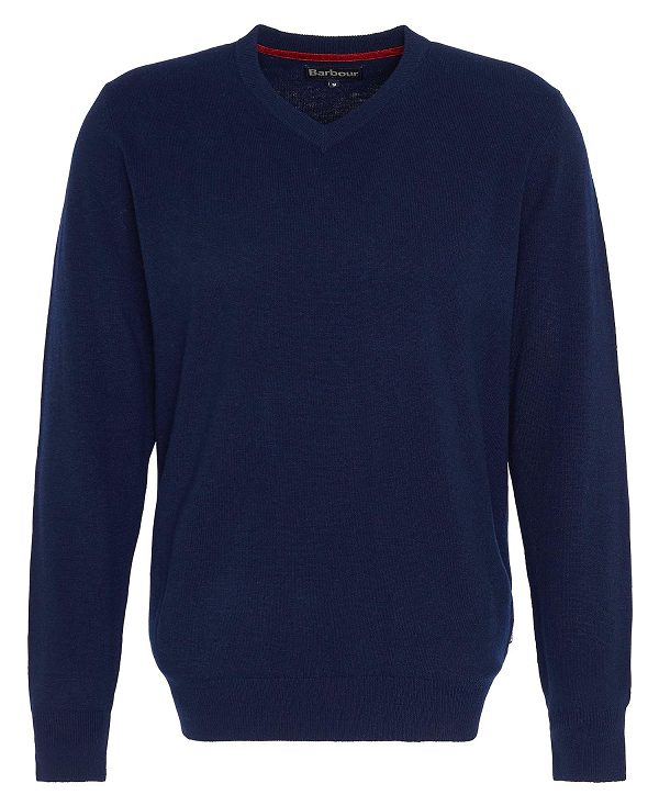 Barbour Marlow V-neck Jumper Navy | BABO88692