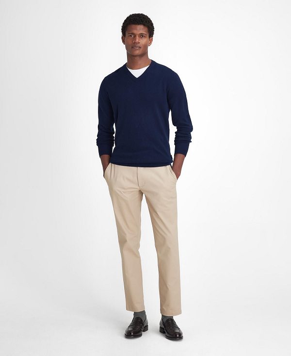 Barbour Marlow V-neck Jumper Navy | BABO88692