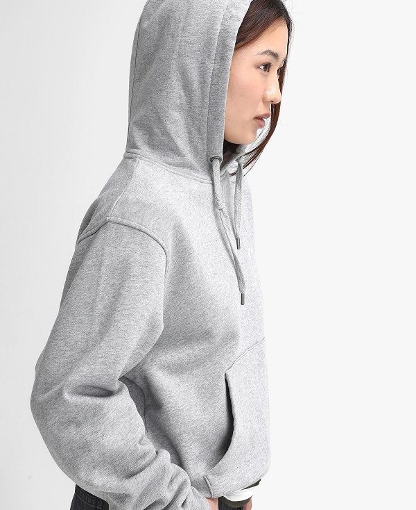 Barbour Marsden Oversized Hoodie Light Grey Marl | BABO89805