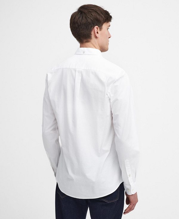 Barbour Marsden Tailored Long-sleeved Shirt White | BABO87920