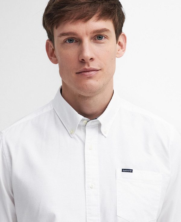 Barbour Marsden Tailored Long-sleeved Shirt White | BABO87920