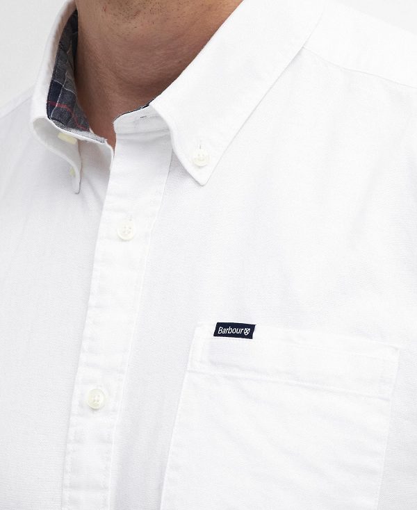 Barbour Marsden Tailored Long-sleeved Shirt White | BABO87920