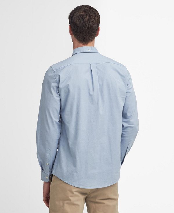 Barbour Marsden Tailored Long-sleeved Shirt Blue | BABO87921