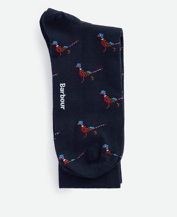 Barbour Mavin Socks Navy/Pheasant | BABO89124