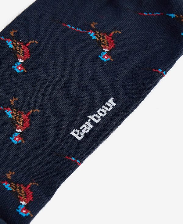 Barbour Mavin Socks Navy/Pheasant | BABO89124