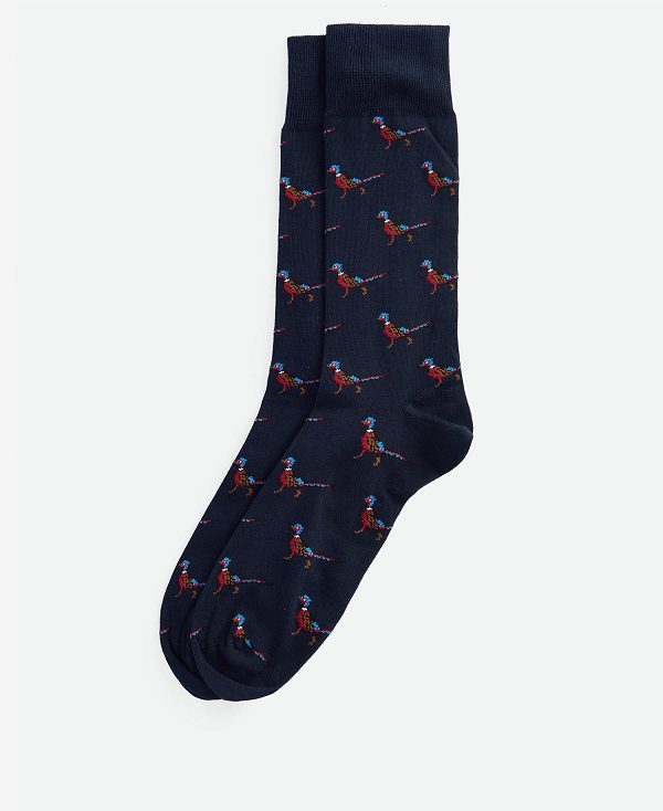 Barbour Mavin Socks Navy/Pheasant | BABO89124