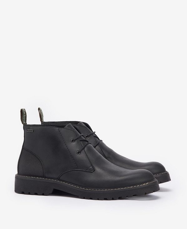 Barbour Maxwell Chukka Boots Classic Black | BABO88862