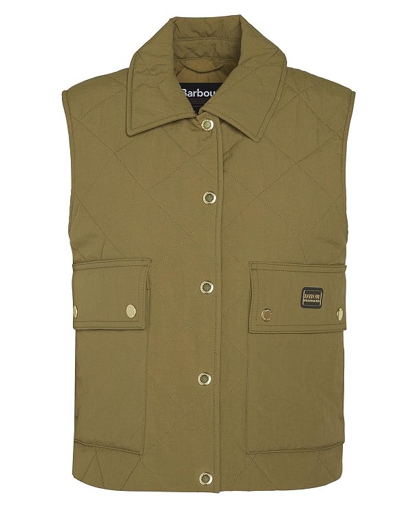 Barbour Mcrae Gilet Golden Khaki | BABO89453