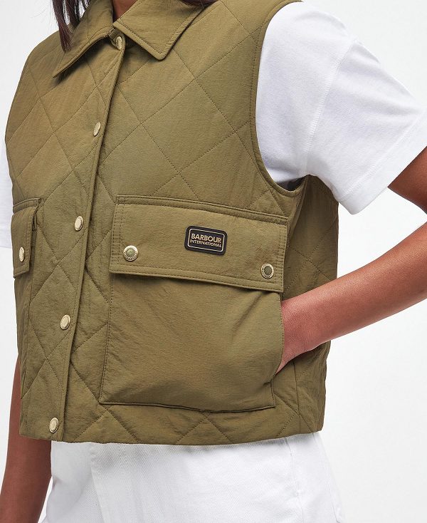 Barbour Mcrae Gilet Golden Khaki | BABO89453