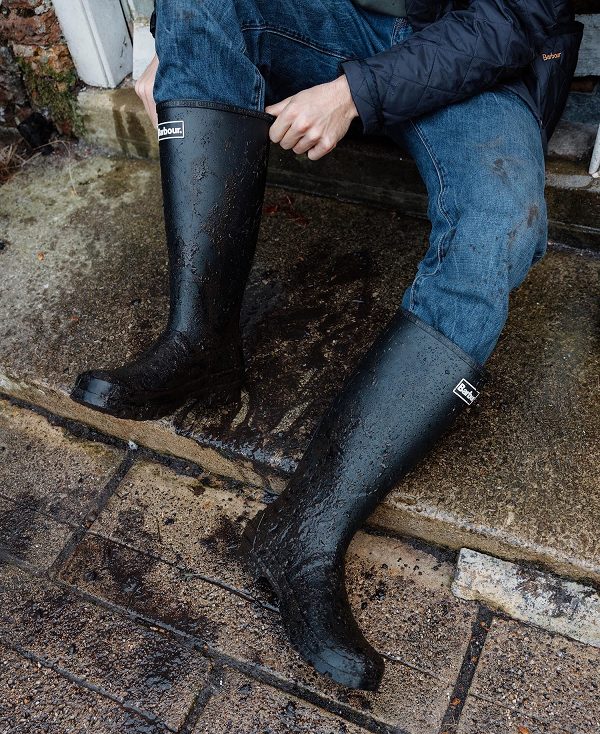 Barbour Men'S Bede Wellington Boots Black | BABO88918