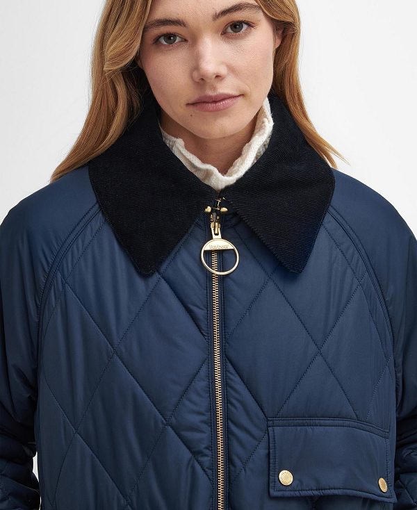 Barbour Milby Quilted Jacket Navy | BABO89366