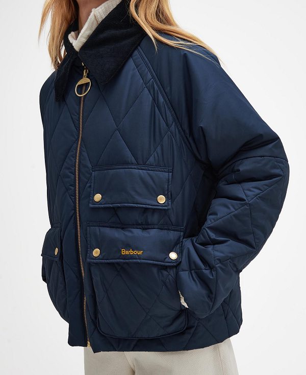 Barbour Milby Quilted Jacket Navy | BABO89366