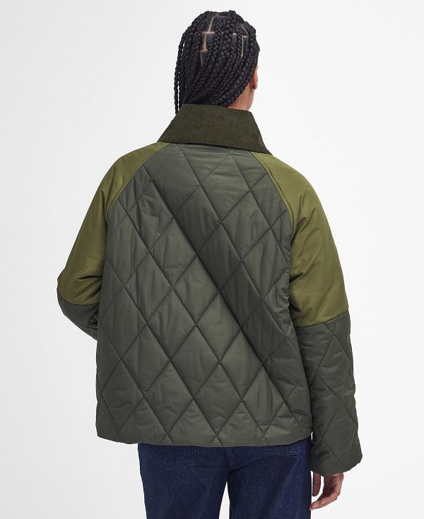 Barbour Milby Quilted Jacket Olive | BABO89371