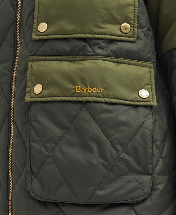 Barbour Milby Quilted Jacket Olive | BABO89371