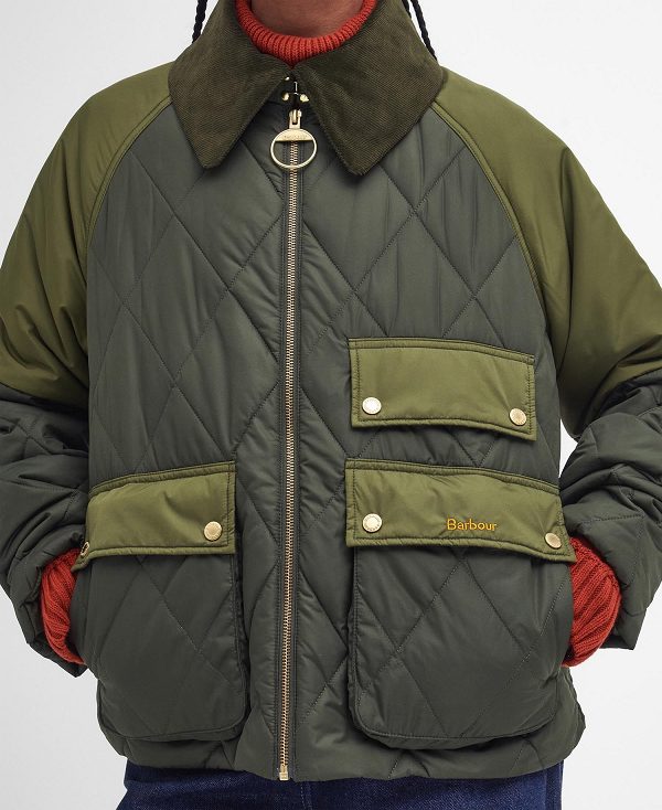 Barbour Milby Quilted Jacket Olive | BABO89371