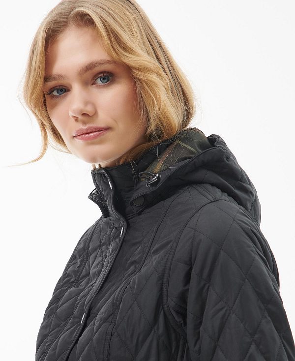 Barbour Millfire Quilted Jacket Black | BABO89324