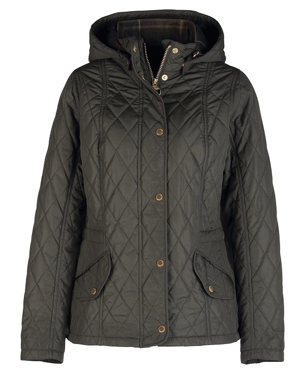 Barbour Millfire Quilted Jacket Olive/Classic | BABO89347