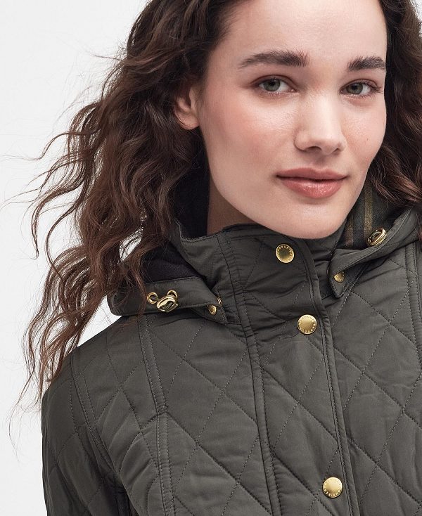 Barbour Millfire Quilted Jacket Olive/Classic | BABO89347